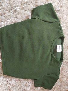 Green Cropped Top