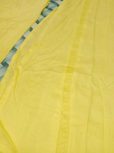 pure kurta yellow paint set
