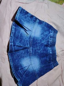 Denim Mini Skirt