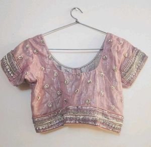 Readymade Embroidered Net Saree