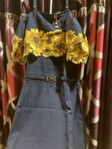Sunflower Print Dress