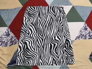 Zebra Print Mini Skirt