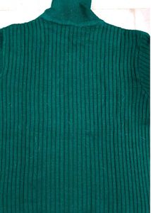Sea Green Turtleneck Sweater