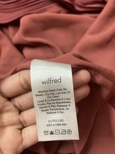 Branded Wrap Pleated Dress