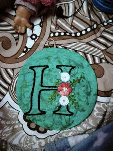 Cap Gloves Bracelet And Embroidery Wall Hanging