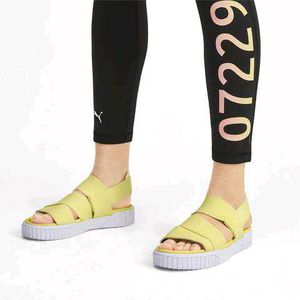 Puma Cali X Selena Gomez Women Yellow Sandals