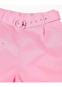 Cotton Shorts with Belt