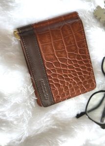 Hidesign Leather Money Clip – Croco Textured
