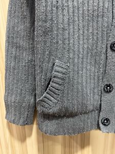 Stone Island Gray Knit Cardigan Sweater