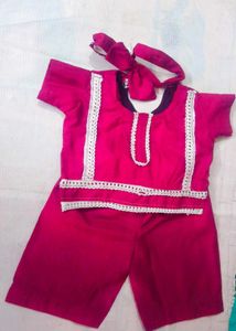 0 se 3 month baby ke liye handmade farsi suit with