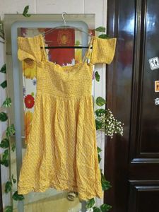 Yellow Off-Shoulder Sundress