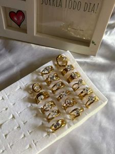 Gold Gemstone Ring Collection