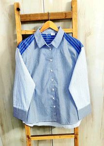 Striped  Design Fine Cotton Shirt size-42