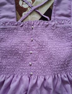 Lavender Smocked Top &amp; Pant Set