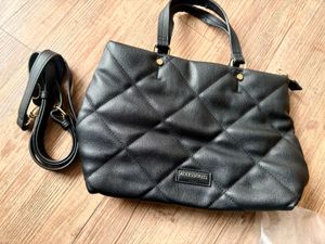 Accessorize London Faux Leather Quilted Handbag