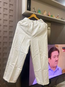 White Wide Leg Pants