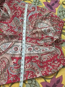 Red Paisley Print Tunic Dress