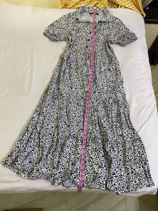 Printed Maxi Shirt Dress Bust 36