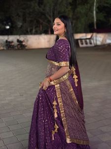 Matching Purple Lehenga Set