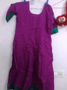 Purple Embroidered Kurta,new