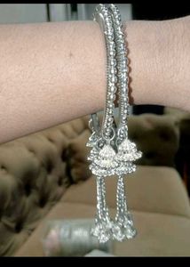Silver Kada (2) + 2 Bangle Set