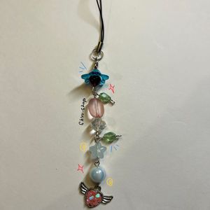 Cute Beaded Phone Charm Handmade