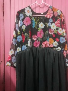 Black Anarkali Gown