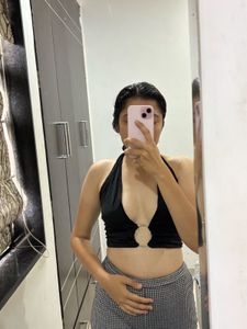 Black Halter Top