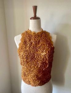 ZARA EMBROIDERED TOP FOR WOMEN