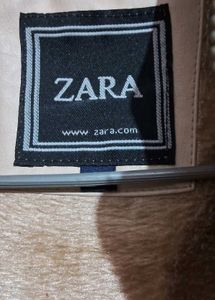 Stylish Beige Faux Leather Jacket