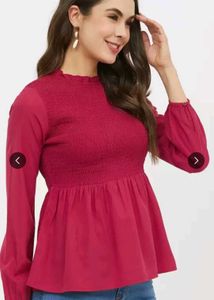 Elegant Smocked Top