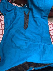 Cute Blue Cotton Kurti