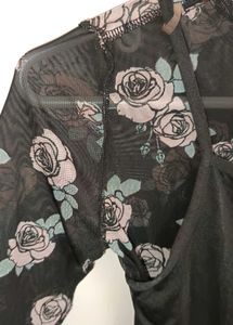 Floral Mesh Top