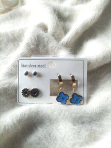 Elegant Stainless Steel Earring Set
