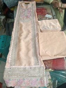 Elegant Peach Embroidered Salwar Kameez