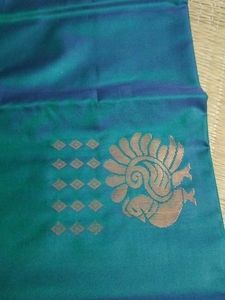 Elegant double shade Green Saree