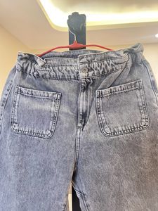 Zara Grey Boyfriend Jeans