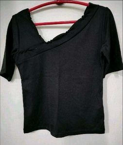 HighWaistJeans &amp; Black Top