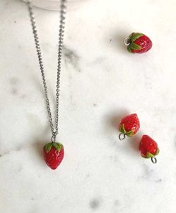 Handmade Strawberry Pendent🍓