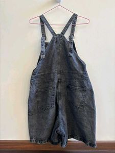 Denim Overalls Shorts
