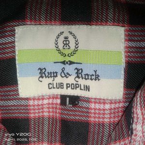 Red And Black Colored Checks Shirt