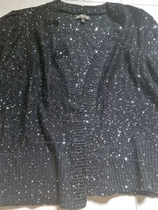 Sparkly Black Cardigan