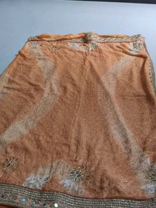 New Mirror Work Saree