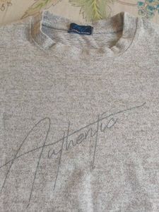 Gray Long Sleeve Top