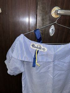 Blue Striped Top