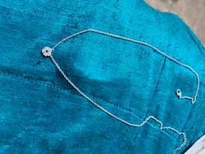 Silver Floral Star Flower Necklace