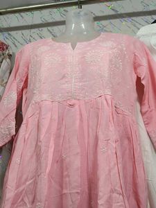 Pink Embroidered Kurta Set