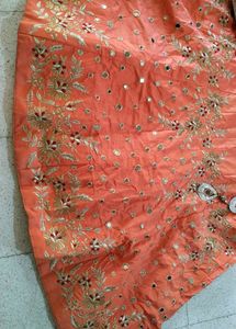 Fancy Choli With Stitch Blouse And Dupatta