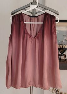 Zara Basic Silk Top/Blouse