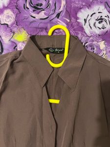 Elegant Mauve Shirt - M